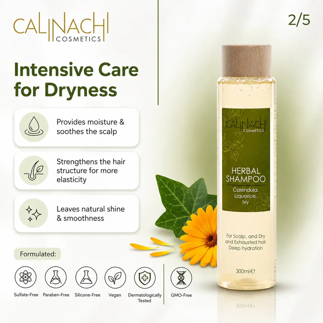 Fiber Damage Repair for Dry Hair Recovery HairCare Sets CALINACHI Cosmetics
